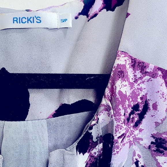 Purple & Grey Blouse (small) - Picture 3 of 4